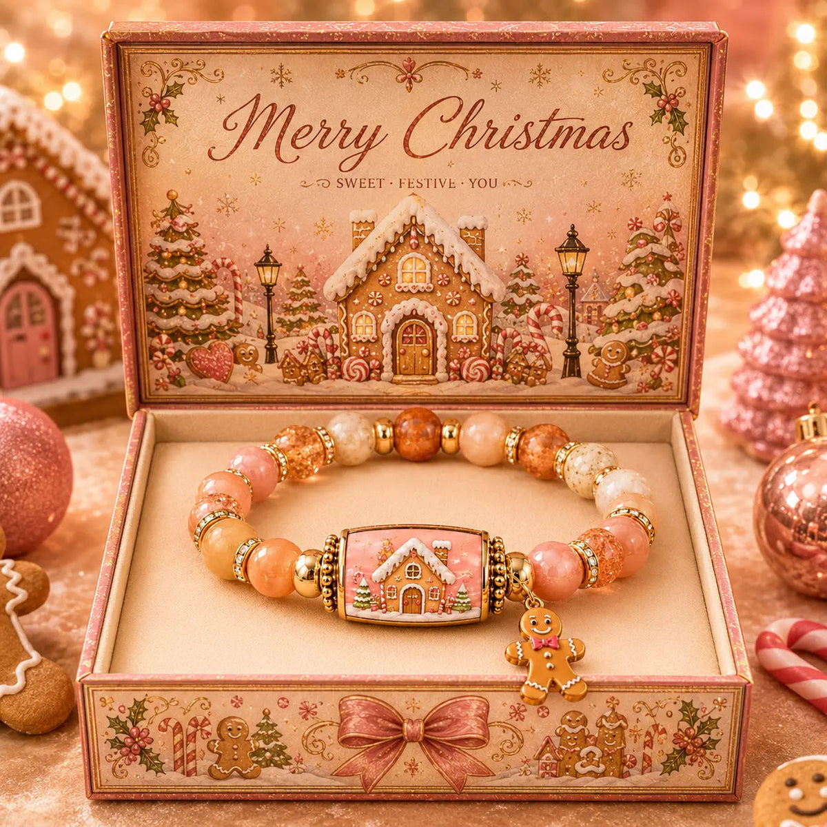 Christmas Story Beaded Bracelet Set