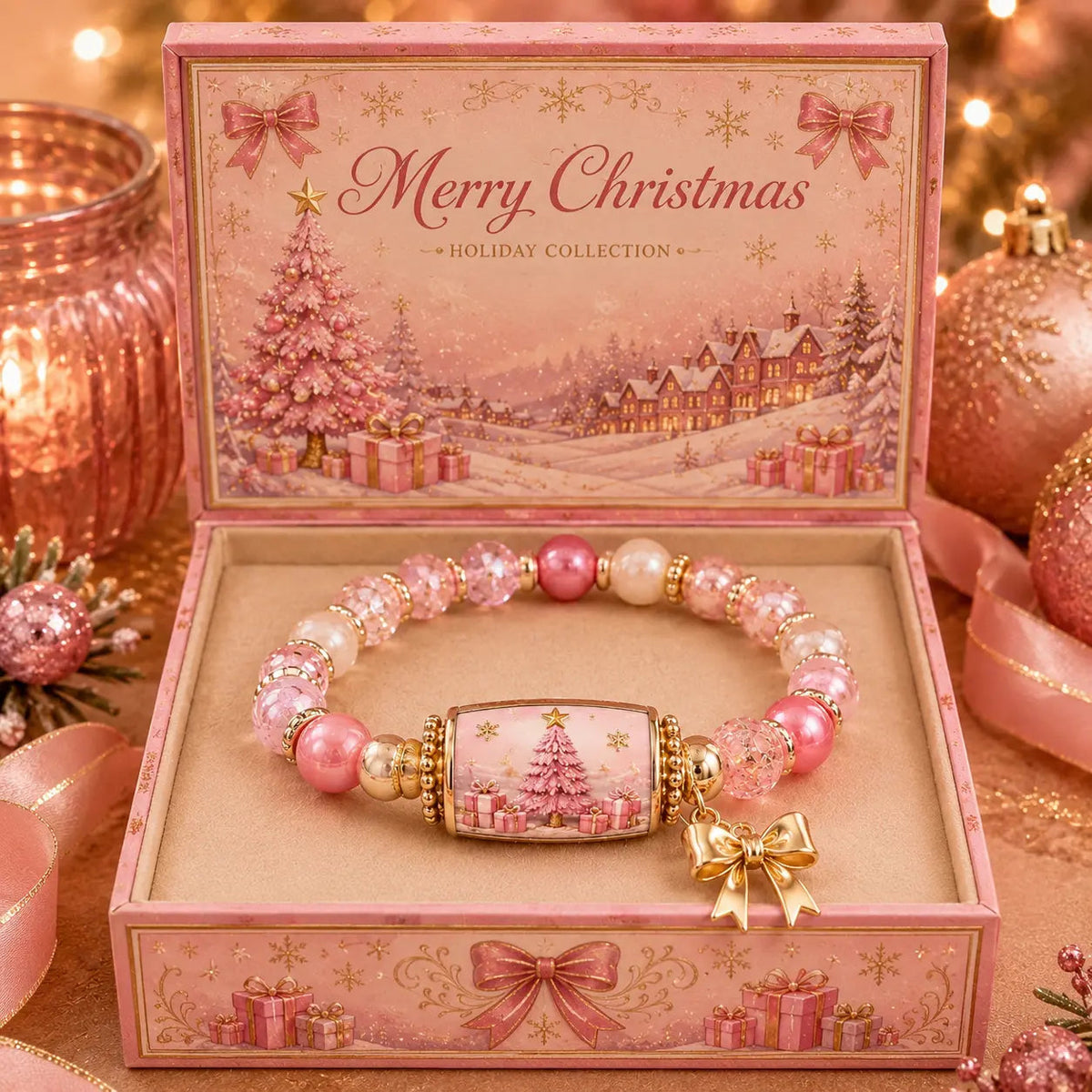 Christmas Story Beaded Bracelet Set