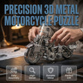 🔥SPECIAL OFFER🔥Silver 3D metal motorbike construction puzzle